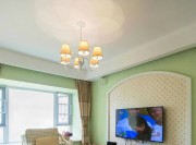 小清新田園風(fēng)80平米二居室客廳電視背景墻裝修效果圖 小清新田園風(fēng)80平米二居室客廳電視背景墻裝修效果圖