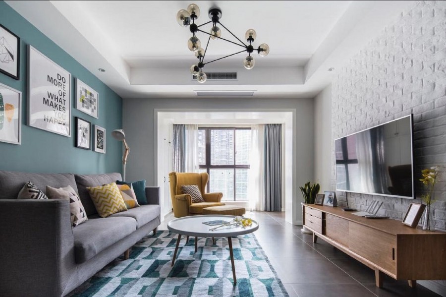 時(shí)尚休閑的北歐風(fēng)格100平米三居室裝修效果圖 時(shí)尚休閑的北歐風(fēng)格100平米三居室裝修效果圖