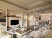 雅致的田園風(fēng)格140平米四居室客廳裝修效果圖 雅致的田園風(fēng)格140平米四居室客廳裝修效果圖