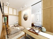 怡然自得的日式風格40平米一居室臥室裝修效果圖 怡然自得的日式風格40平米一居室臥室裝修效果圖