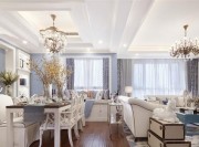 浪漫海洋美式風(fēng)格130平米四居室餐廳吊頂裝修效果圖 浪漫海洋美式風(fēng)格130平米四居室餐廳吊頂裝修效果圖