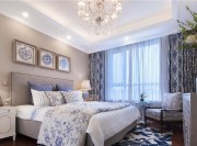 浪漫海洋美式風(fēng)格130平米四居室臥室吊頂裝修效果圖 浪漫海洋美式風(fēng)格130平米四居室臥室吊頂裝修效果圖