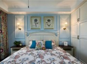 通透的美式風(fēng)格120平米四居室臥室背景墻裝修效果圖 通透的美式風(fēng)格120平米四居室臥室背景墻裝修效果圖