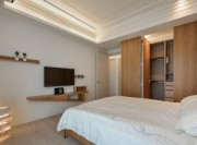 光亮日式風(fēng)格100平米三居室臥室電視背景墻裝修效果圖 光亮日式風(fēng)格100平米三居室臥室電視背景墻裝修效果圖