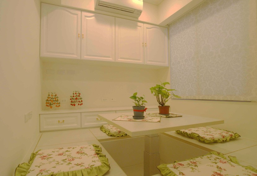 自然優(yōu)美的田園風格100平米復(fù)式榻榻米裝修效果圖