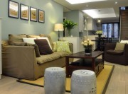 清新田園風(fēng)格110平米復(fù)式客廳裝修效果圖 清新田園風(fēng)格110平米復(fù)式客廳裝修效果圖