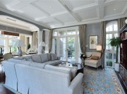 復(fù)古田園風(fēng)格150平米別墅客廳裝修效果圖 復(fù)古田園風(fēng)格150平米別墅客廳裝修效果圖