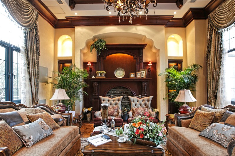 奢華的田園風(fēng)格160平米別墅裝修效果圖 奢華的田園風(fēng)格160平米別墅裝修效果圖