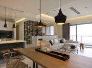 簡(jiǎn)約清新日式風(fēng)格90平米四居室餐廳吊頂裝修效果圖 簡(jiǎn)約清新日式風(fēng)格90平米四居室餐廳吊頂裝修效果圖