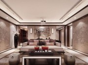 華貴別樣的中式風(fēng)格90平米公寓客廳背景墻裝修效果圖 華貴別樣的中式風(fēng)格90平米公寓客廳背景墻裝修效果圖