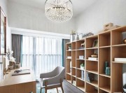 灰色調(diào)新古典風(fēng)格70平米一居室書房吊頂裝修效果圖 灰色調(diào)新古典風(fēng)格70平米一居室書房吊頂裝修效果圖