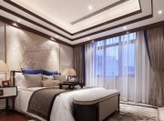 華貴別樣的中式風(fēng)格90平米公寓臥室窗簾裝修效果圖 華貴別樣的中式風(fēng)格90平米公寓臥室窗簾裝修效果圖