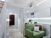 清爽小巧新古典風(fēng)格40平米小戶型玄關(guān)過(guò)道裝修效果圖