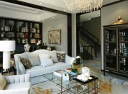 優(yōu)雅清新中式風(fēng)格220平米別墅客廳壁櫥裝修效果圖 優(yōu)雅清新中式風(fēng)格220平米別墅客廳壁櫥裝修效果圖
