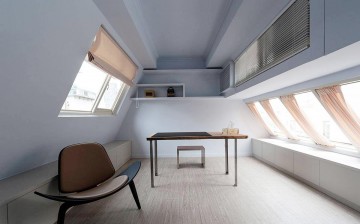 唯美現(xiàn)代簡約風格100平米復(fù)式loft閣樓吊頂裝修效果圖