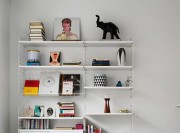 黑白灰現(xiàn)代簡(jiǎn)約風(fēng)格60平米小戶(hù)型餐廳背景墻裝修效果圖