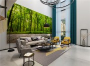 大氣簡約現(xiàn)代300平復式客廳背景墻裝修效果圖 大氣簡約現(xiàn)代300平復式客廳背景墻裝修效果圖