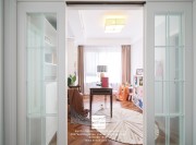 石湖天璽美式混搭四居室書(shū)房裝修實(shí)景案例