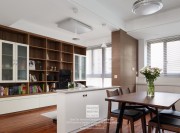 獅山名門現(xiàn)代簡約三居室餐廳裝修實景案例