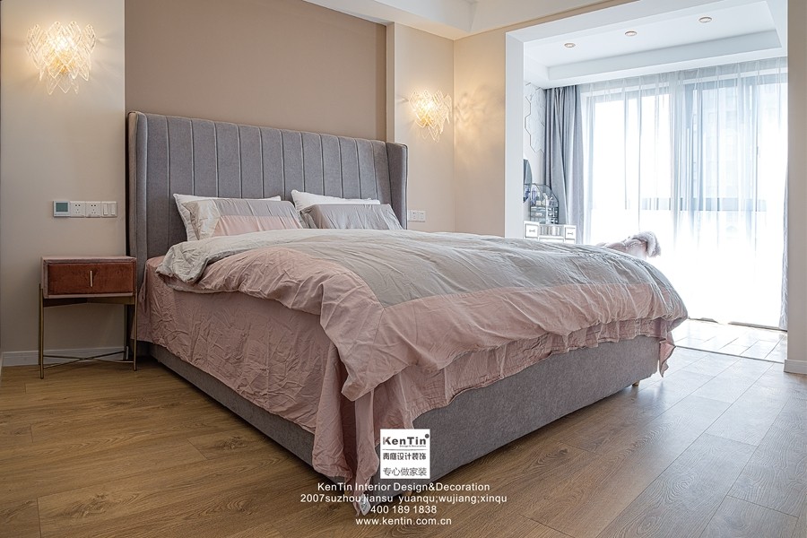 榮域花園現(xiàn)代簡(jiǎn)約三居室臥室裝修實(shí)景案例