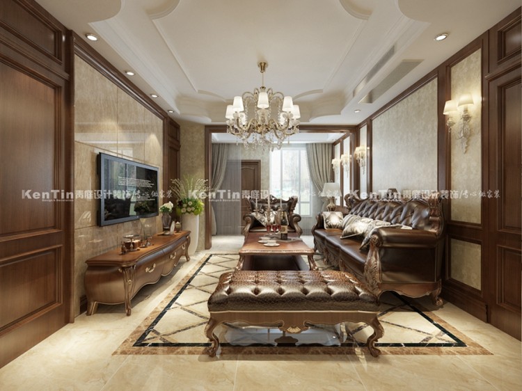 藍(lán)光天悅城簡歐風(fēng)格復(fù)式裝修效果圖