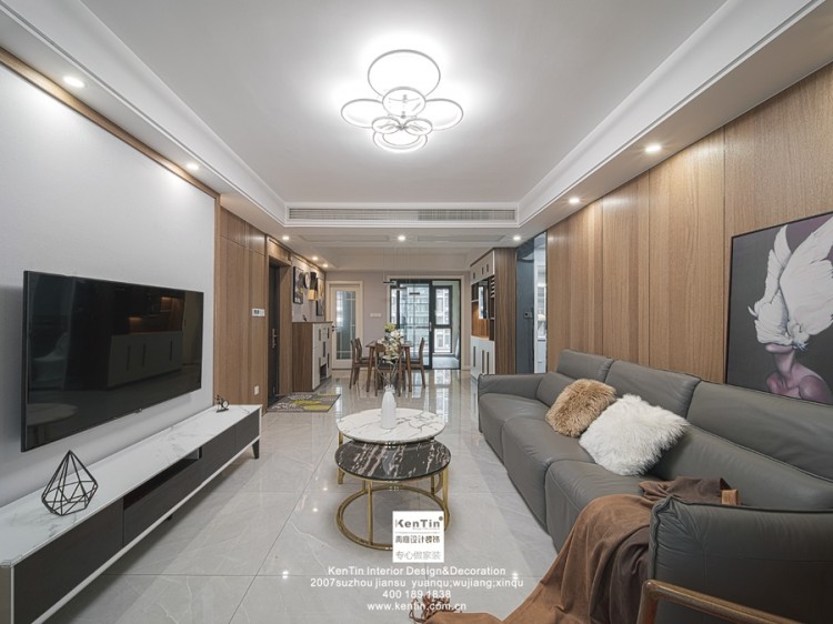 碧堤半島現(xiàn)代簡約裝修實景案例