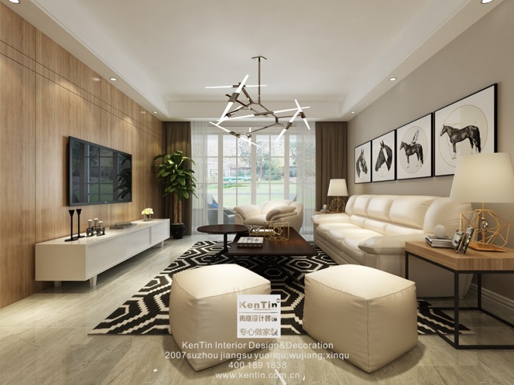 云庭城市中心現(xiàn)代簡(jiǎn)約四居室裝修效果圖