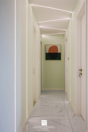 蘇胥灣現(xiàn)代輕奢風格二居室裝修實景案例