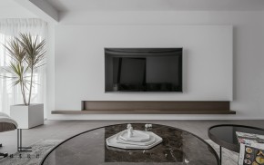 現(xiàn)代簡(jiǎn)約風(fēng)格三居室客廳裝修效果圖