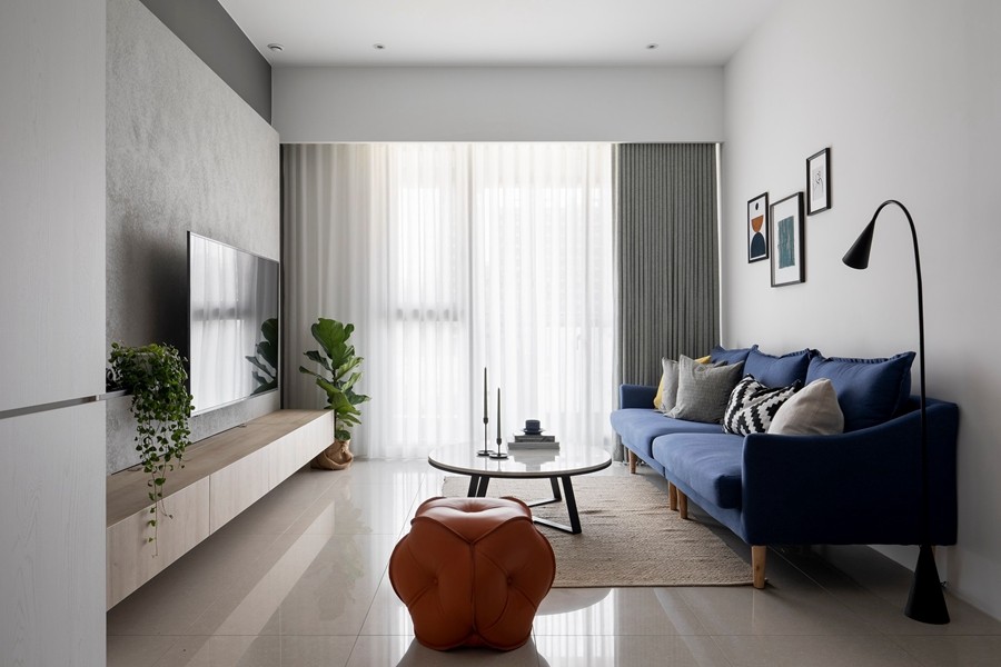 現(xiàn)代簡約風(fēng)格二居室客廳裝修效果圖