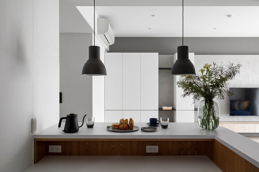 現(xiàn)代簡約風(fēng)格二居室廚房裝修效果圖