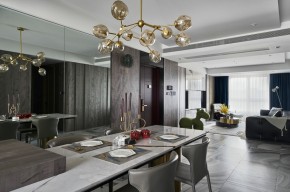 現(xiàn)代簡約風格客餐裝修效果圖