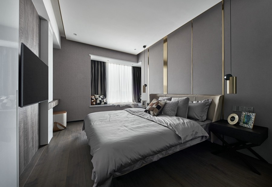 現(xiàn)代簡約風格臥室裝修效果圖